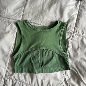 green y2k crop top
